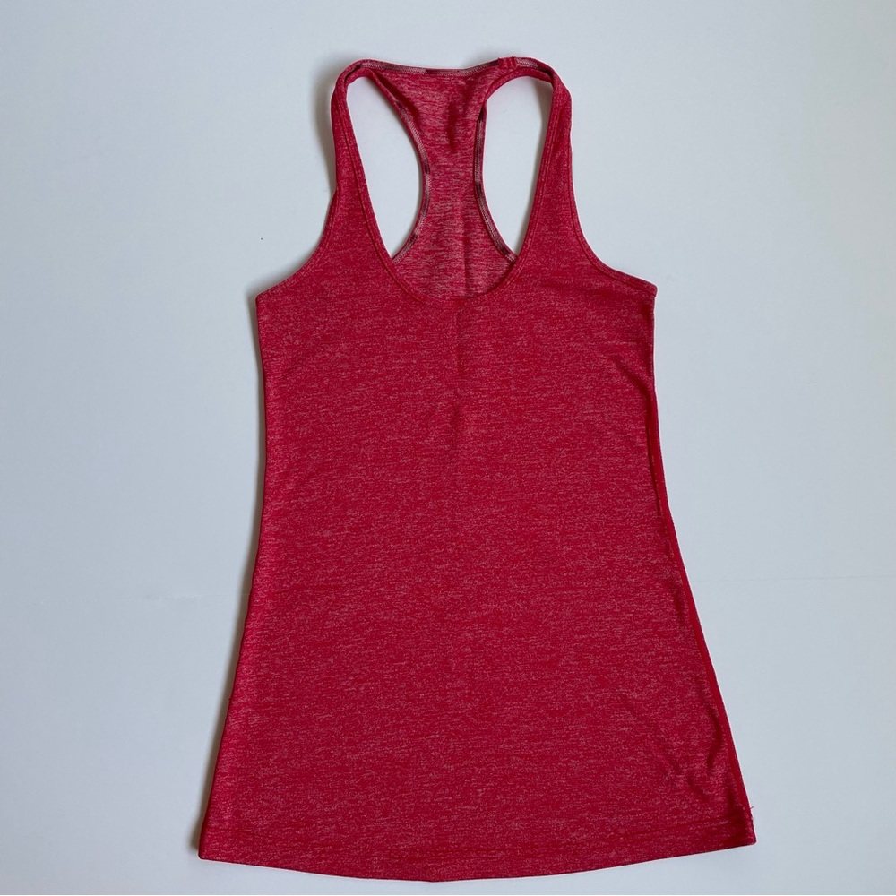 Lululemon Cool Racerback Heathered Red Tank 4